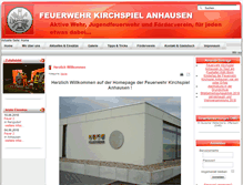 Tablet Screenshot of feuerwehr-kirchspiel-anhausen.de